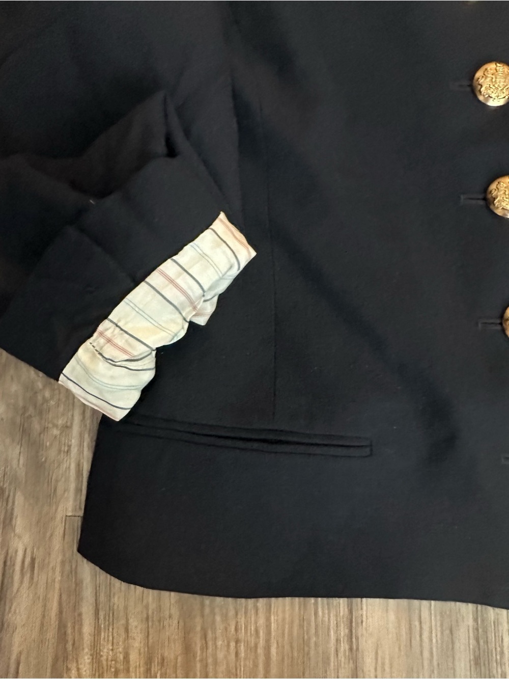 Ralph Lauren dark navy  Blazer with Gold Buttons - Picture 4 of 7